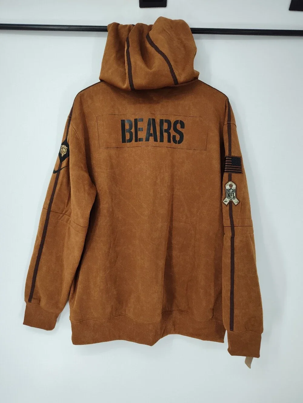 NWT Nike NFL Chicago Bears Brown Pullover Hoodie